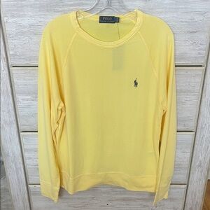 Polo by Ralph Lauren Men’s Pastel Yellow Crewneck Sweater
